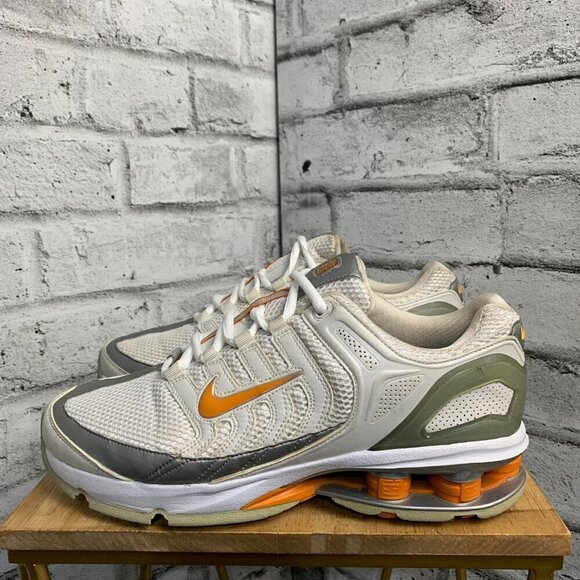 Nike Shox II Golf Shoe White Orange Silver - Picture 5 of 12